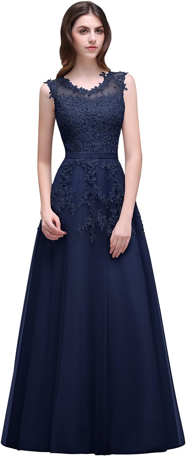 BabyonlinedressBabyonline Women's Lace A Line Formal Evening Dress for Women Long Prom Dress