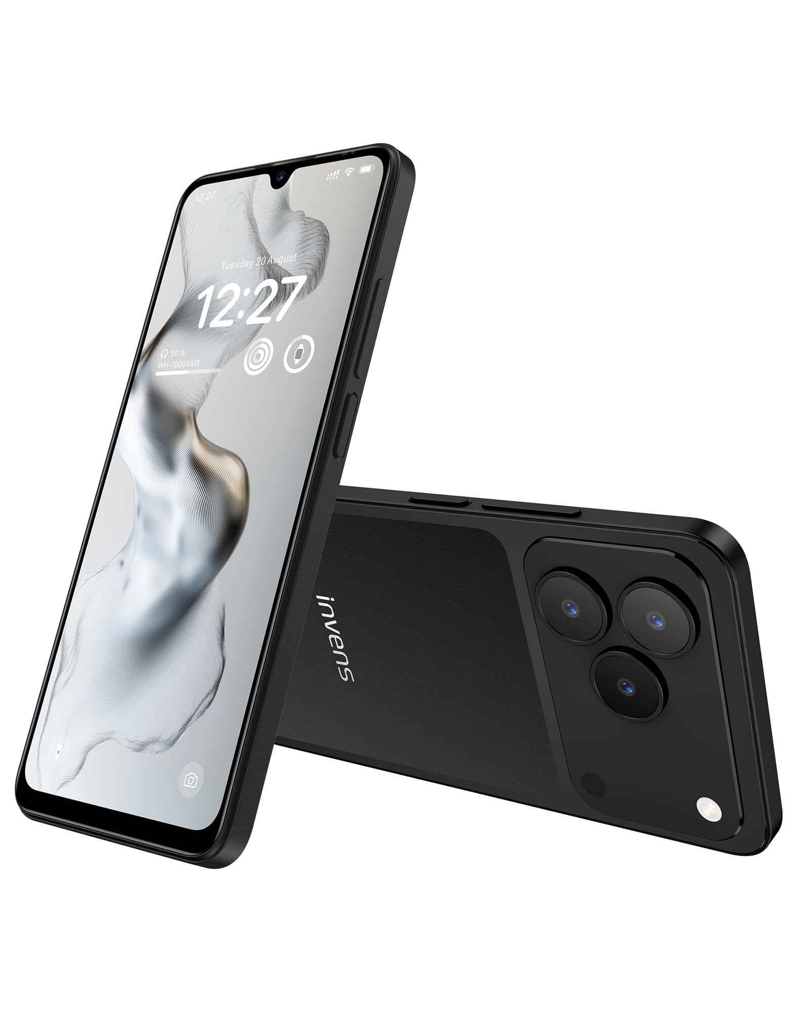 invens Note 17P Téléphone Portable Pas Cher, 20(4+16) Go+64Go Rom(TF 256Go) Smartphone, 16MP+8MP caméra, Écran 6,9" HD+, Batterie 5000mAh, téléphone Portable Débloqué, Telephone Pas Cher sans Forfait