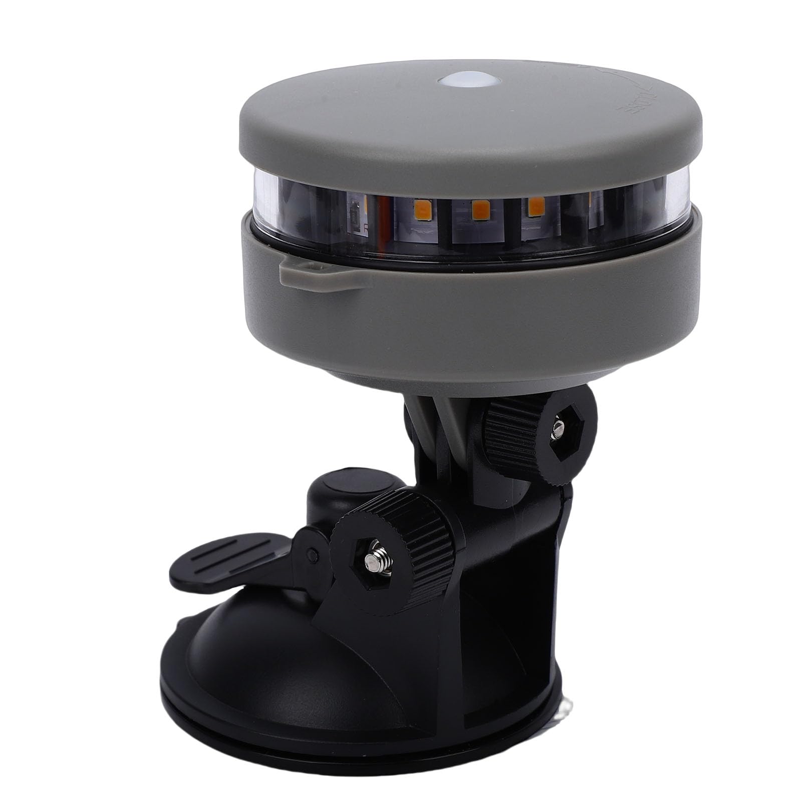 Luce di navigazione per barca Vikye, lampada LED a batteria da 55 LM con base a ventosa e visibilità di 2 NM, per kayak, canoa e tavola da paddle
