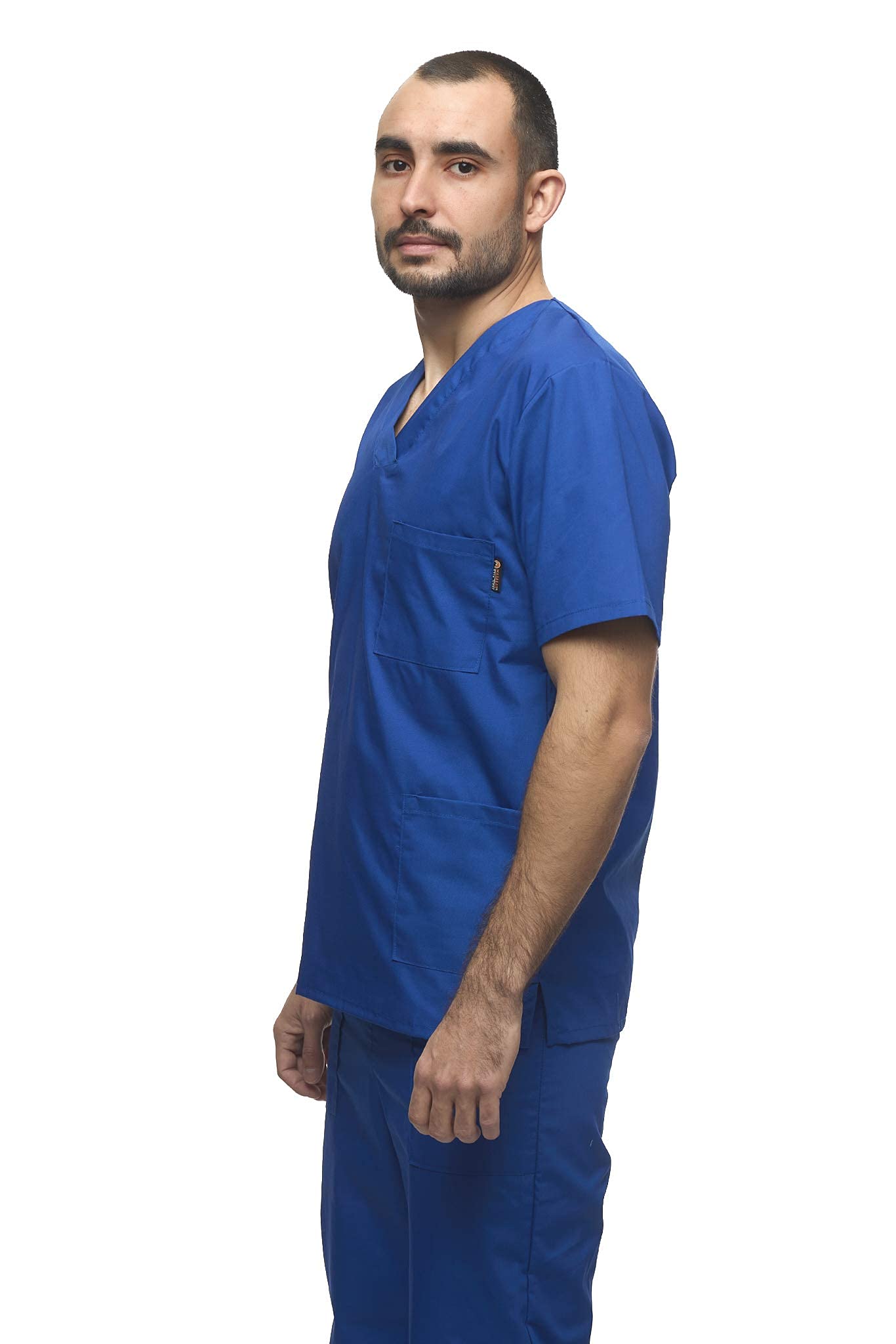 Mazalat, Uniforme médico unisex con casaca y pantalón, kit de limpieza médica para cuidado de la ropa de trabajo