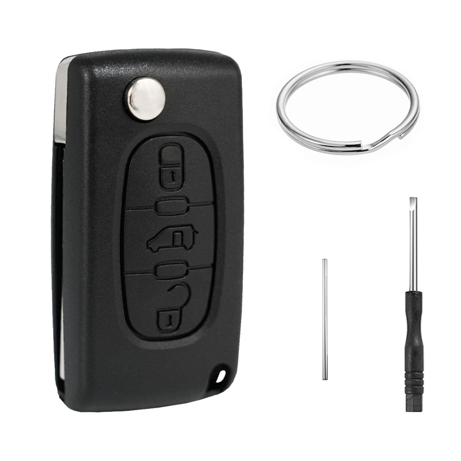 P-eugeot Partner Expert Citroen Jumpy Berlingo Toyota ProAce Fiat Scudo Telecomando Custodia Chiave CE0536