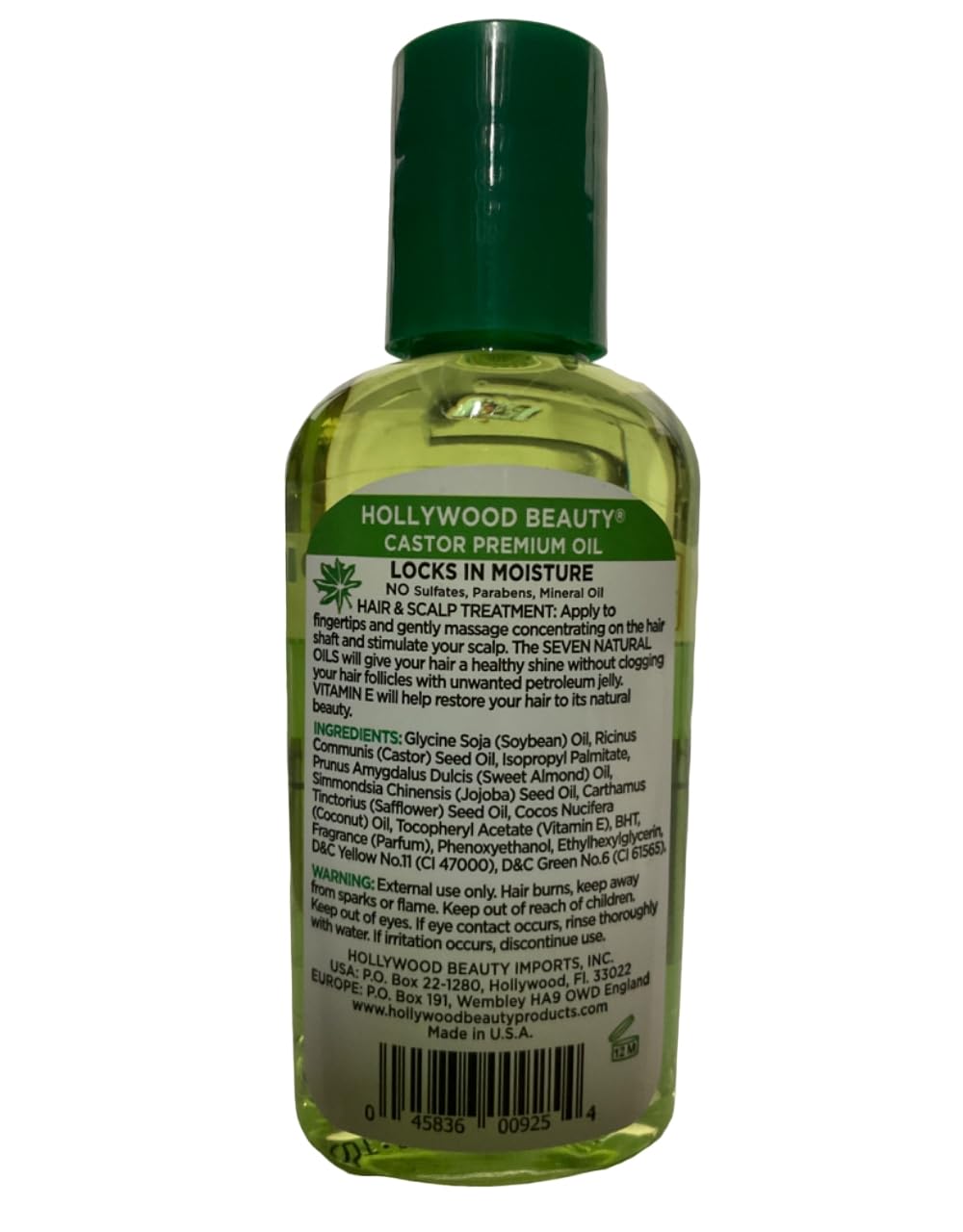 Hollywood Beauty Castor Oil, 2 oz (Pack of 12)