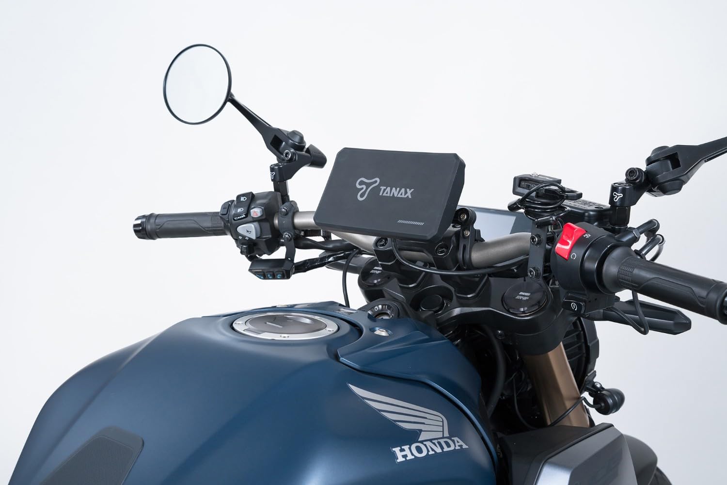 タナックス （TANAX） ナポレオン シャークミラー4 ブラック　2本セット Amazon | タナックス(TANAX) バイクミラー ナポレオン シャークミラー
