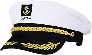 Captain Yacht Hat Ship Boat Sailor Cap Adult Yacht Hat Navy Costume Favor Hats Admiral Marine Cap for Men Women
