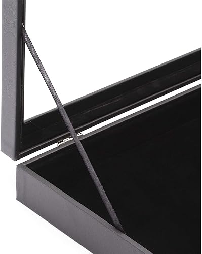 Miniatura 6 de vitrina de joyería de terciopelo negro para anillos collares pulseras 1375 x 95 pulgadas