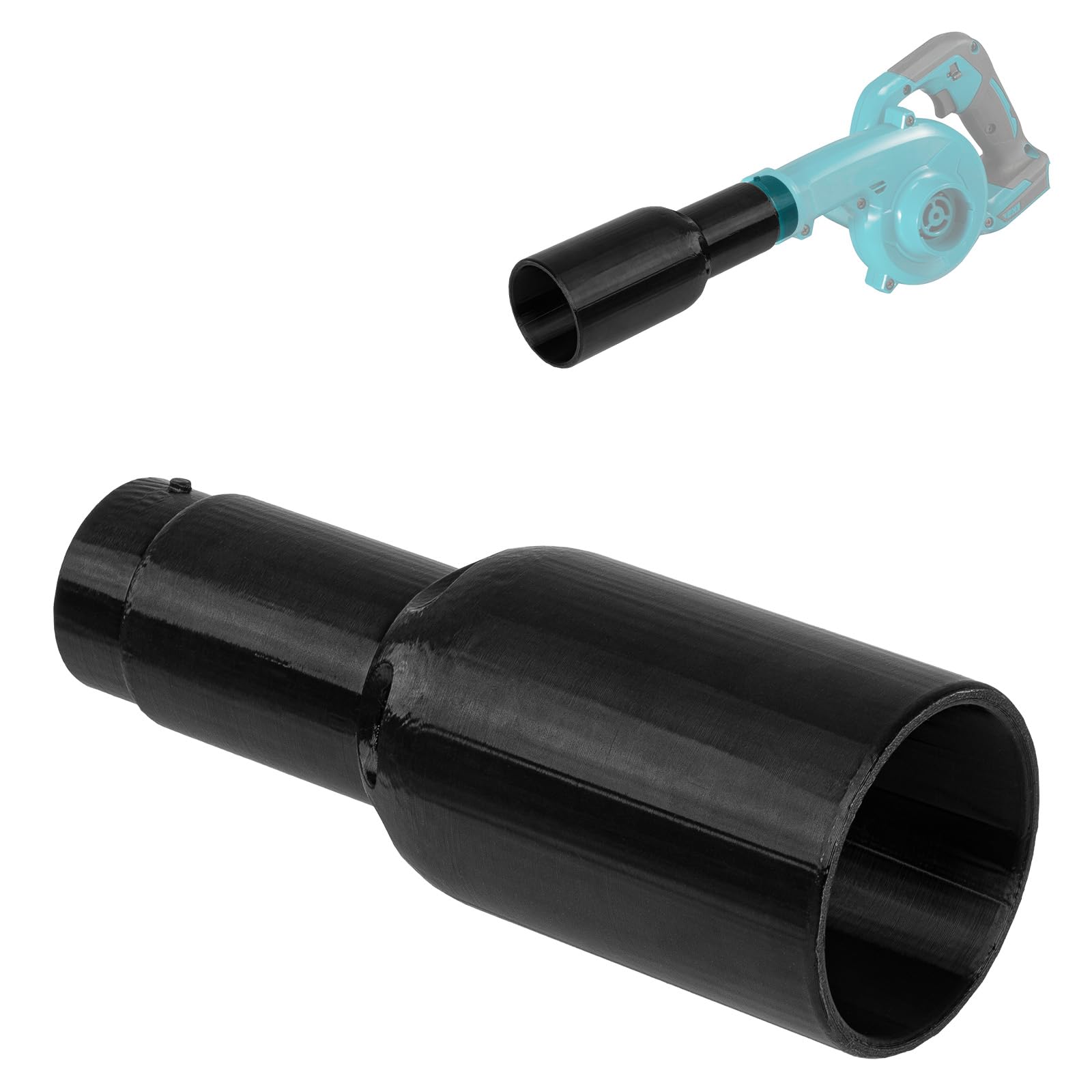 Venturi/Bernoulli Nozzle Attachment — Compatible with Makita DUB185 Blower, Airflow Booster Nozzle to Improve Low-Speed Suction & Blowing Efficiency for Yard and Workshop Use