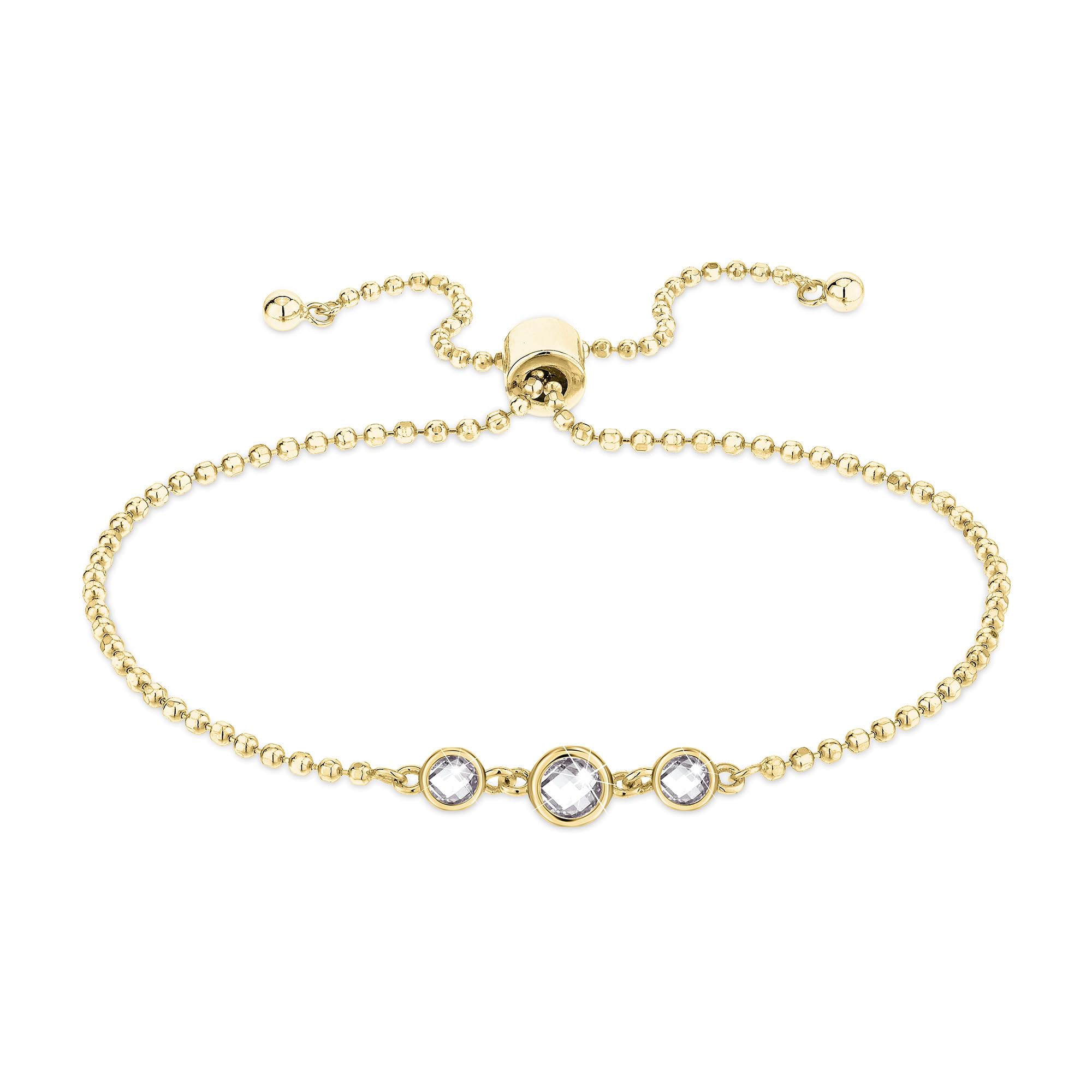 Tamaris Bracelet TJ-0607-B-22 925 Silver IP Gold, 22 cm, Silver, Cubic Zirconia