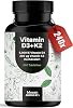 Vitamin D3 K2 High Dose - 240 Tablets with 5000 IU D3 & 200 µg K2 - 99.7+% All-Trans K2-MK7 - Vitamin D - Produced in Germany - Packaging May Vary