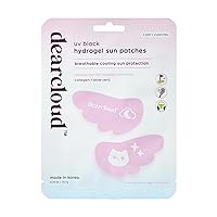 Vista 1 de dearcloud Parches solares de hidrogel con bloqueo UV, protector solar coreano para el cuidado de la piel para cara y debajo de los ojos