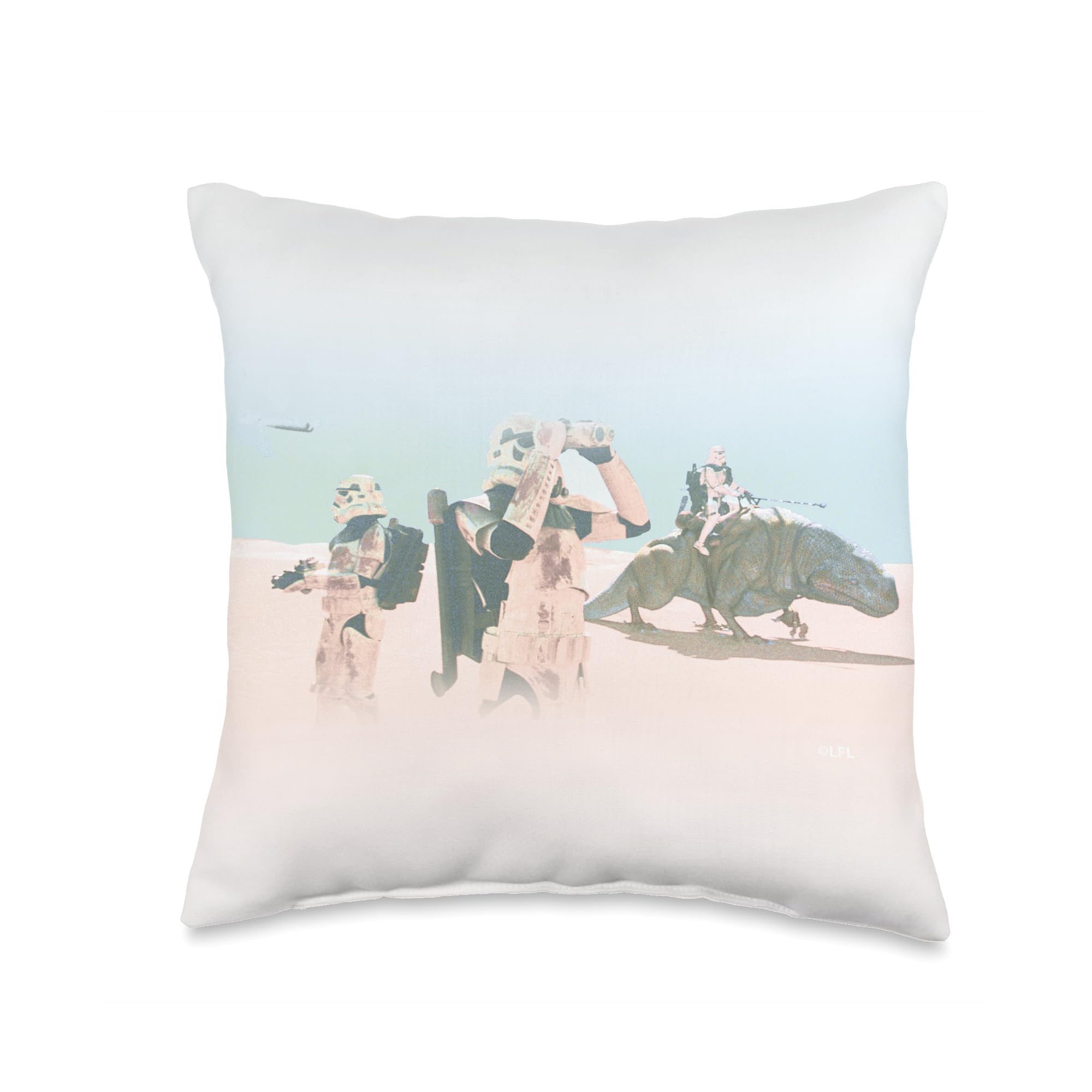 Coussin Star Wars imprimé Stormtroopers Tatooine oreiller décoratif multicolore 40x40