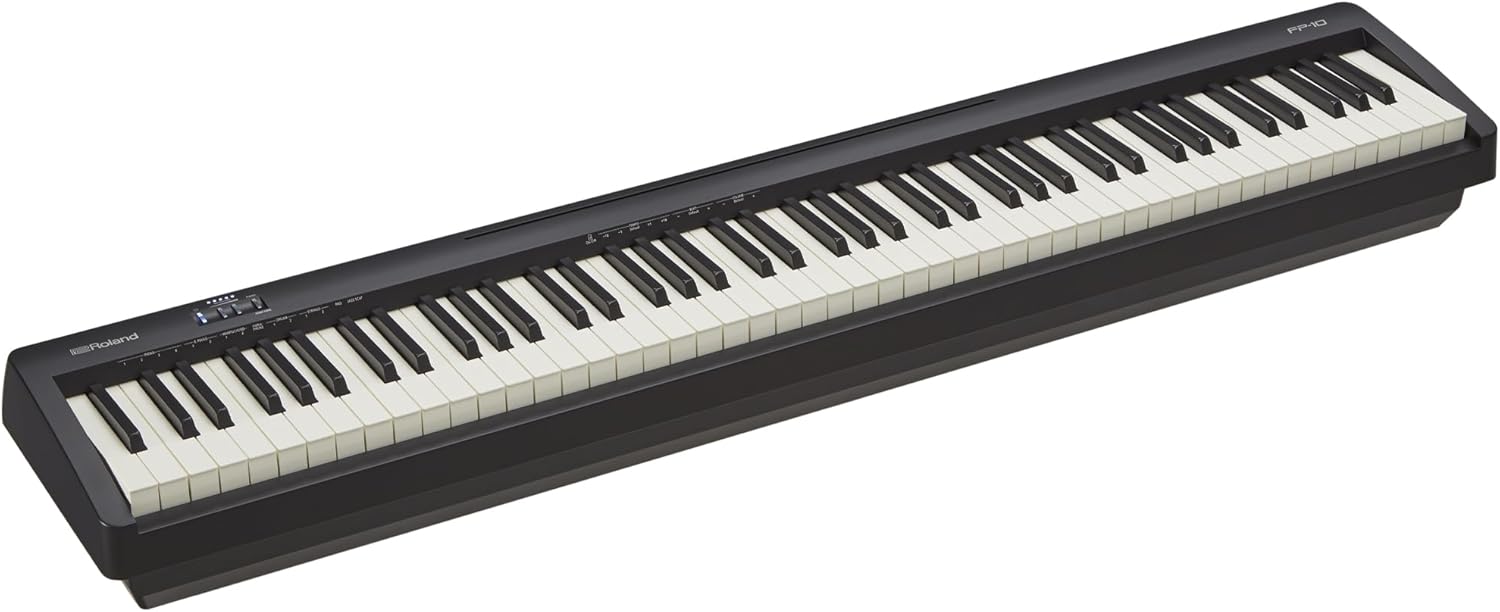 Roland FP-10 | Compact 88-Note Digital Piano | SuperNATURAL Piano Tones | Authentic Acoustic Feel Keyboard | Great for Beginners