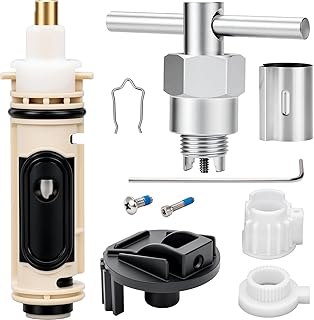 Upgraded Cartridge Kit,Replacement for Moen Shower Cartridge, Removal Tool 104421 and Handle Adapter 116653, Replace 158084 158085 for One- Handle Tub and Shower Repair