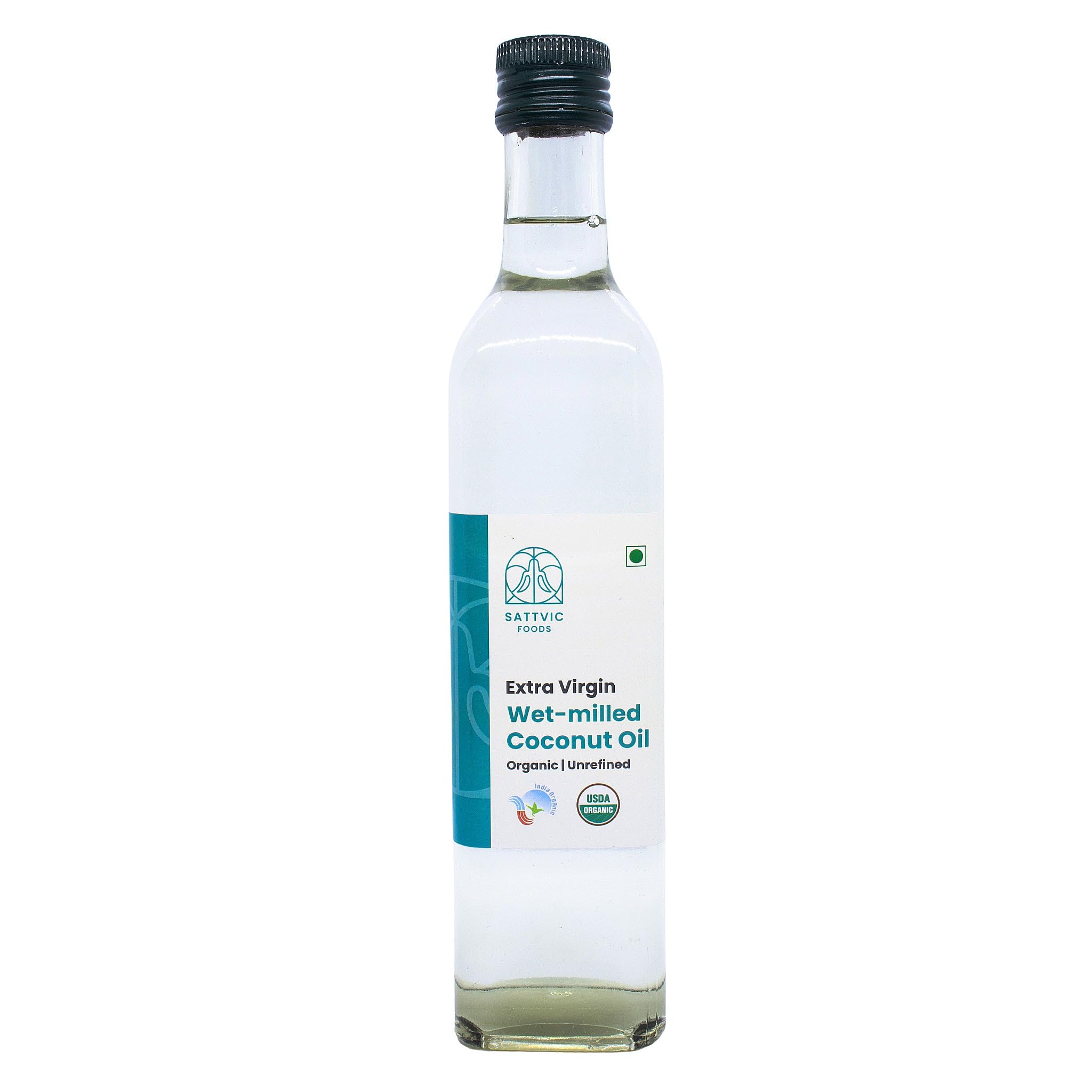 Sattvic Foods Wet-Milled Extra Virgin Coconut Oil (250 ml) | Certified Organic, Cold-Pressed Nariyal ka Tel, Raw and Unrefined | Use in Cooking, Frying, Baking, Oil-Pulling | Glass Bottle (B08WR3KVFK) Amazon Price History, Amazon Price Tracker