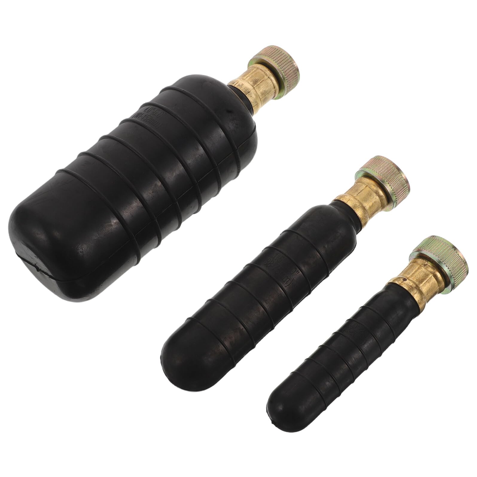 Kit Desatascador de Vejiga de Drenaje de Goma, 3 Piezas, para Limpieza y Desobstrucción de Tuberías Principales, Fregaderos, Duchas y Sótanos, Herramienta sin Químicos