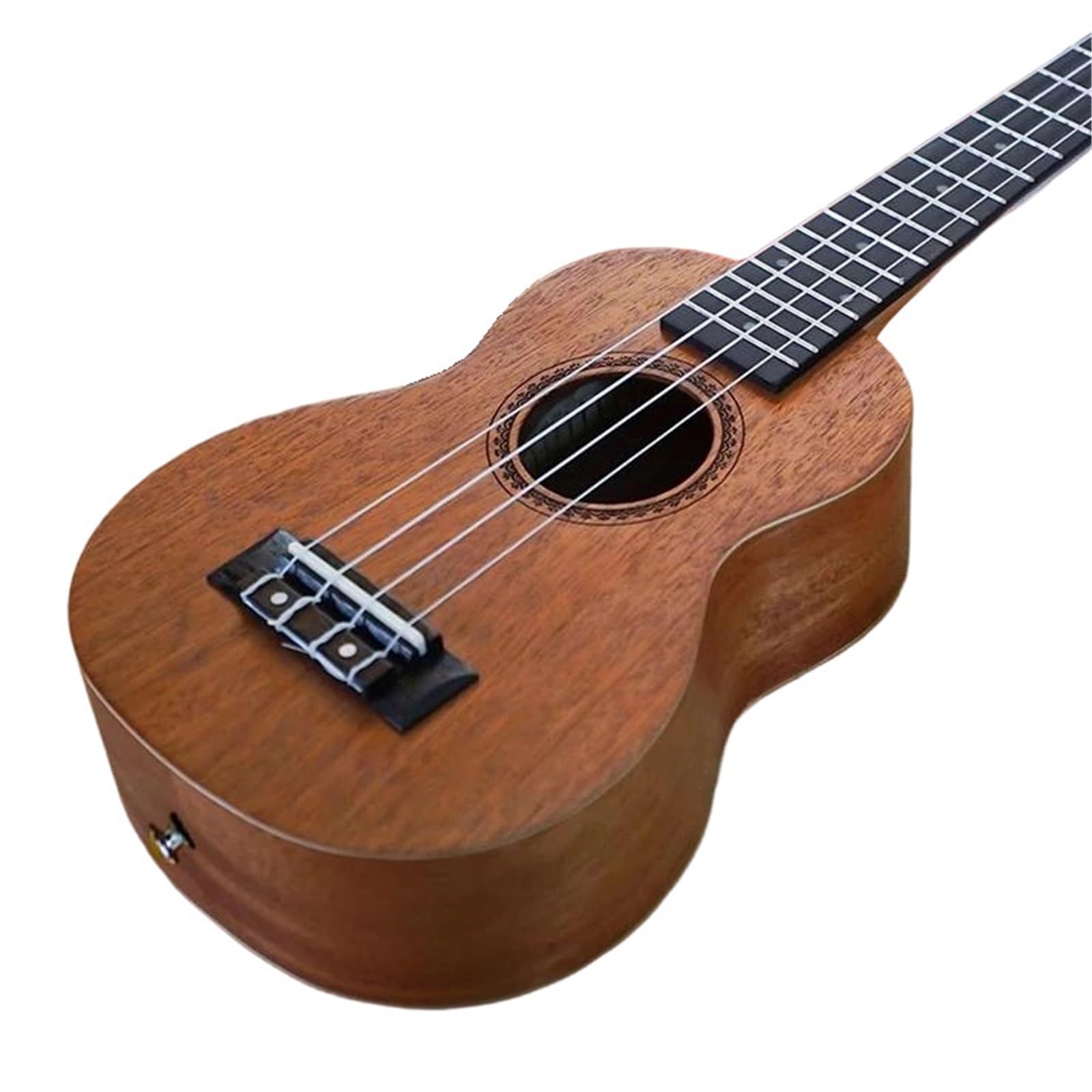 Ukulele 21 Zoll Akustik Ukulelen Set Mit Tasche Saiten Stimmgerät Massivholz Anfänger Erwachsene(Light Brown)