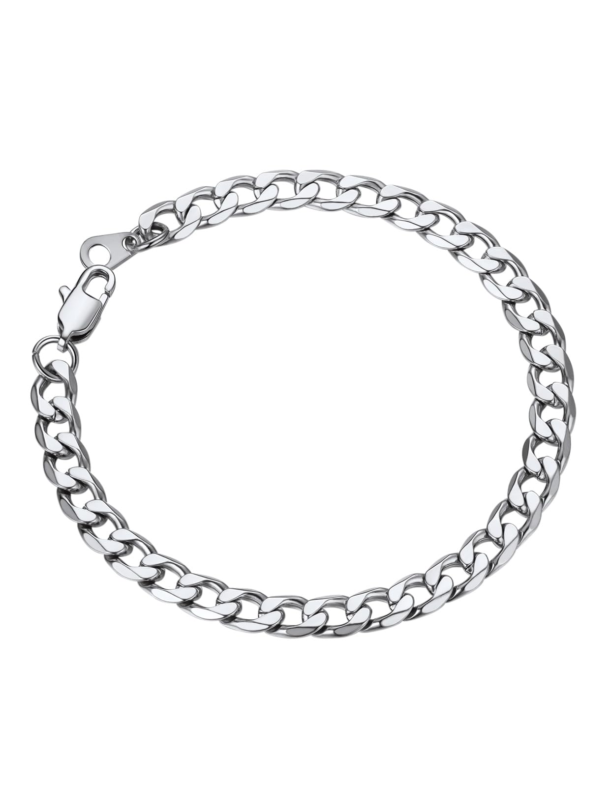 ChainsPro Pulseras Hombre de Cadenas Cubano Acero Inoxidable, 6mm 8.5mm 13mm Ancho, 19cm 21cm 23cm Largo, Impermeable, Incluye Joyero Recycled Claim Standard 100