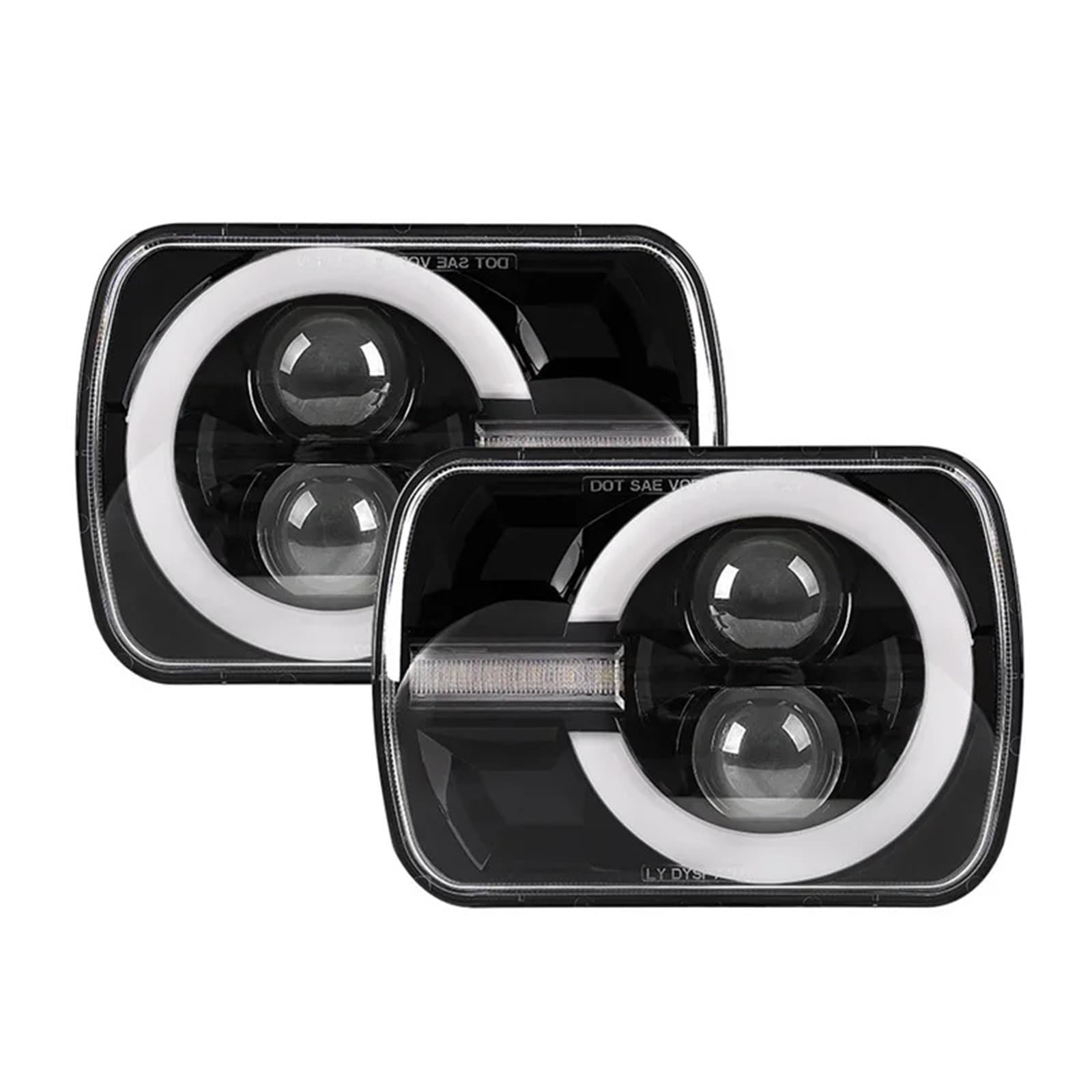 Gruppo Ottico Anteriore Faro Principale Da 5x7 Pollici 7x6 Drl Indicatore Di Direzione Hi-Lo Fascio Faro Per Toyota Pickup Truck MR2 Celica Per Tacoma Fari Auto