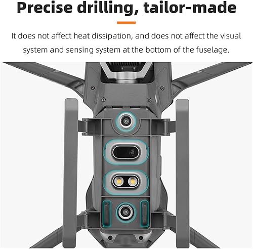 Miniatura 4 de Accesorios para drones Tren de aterrizaje para DJI Mavic 2 Zoom/Pro Plegable Altura Extensor Pierna Plegable Pie de liberación rápida