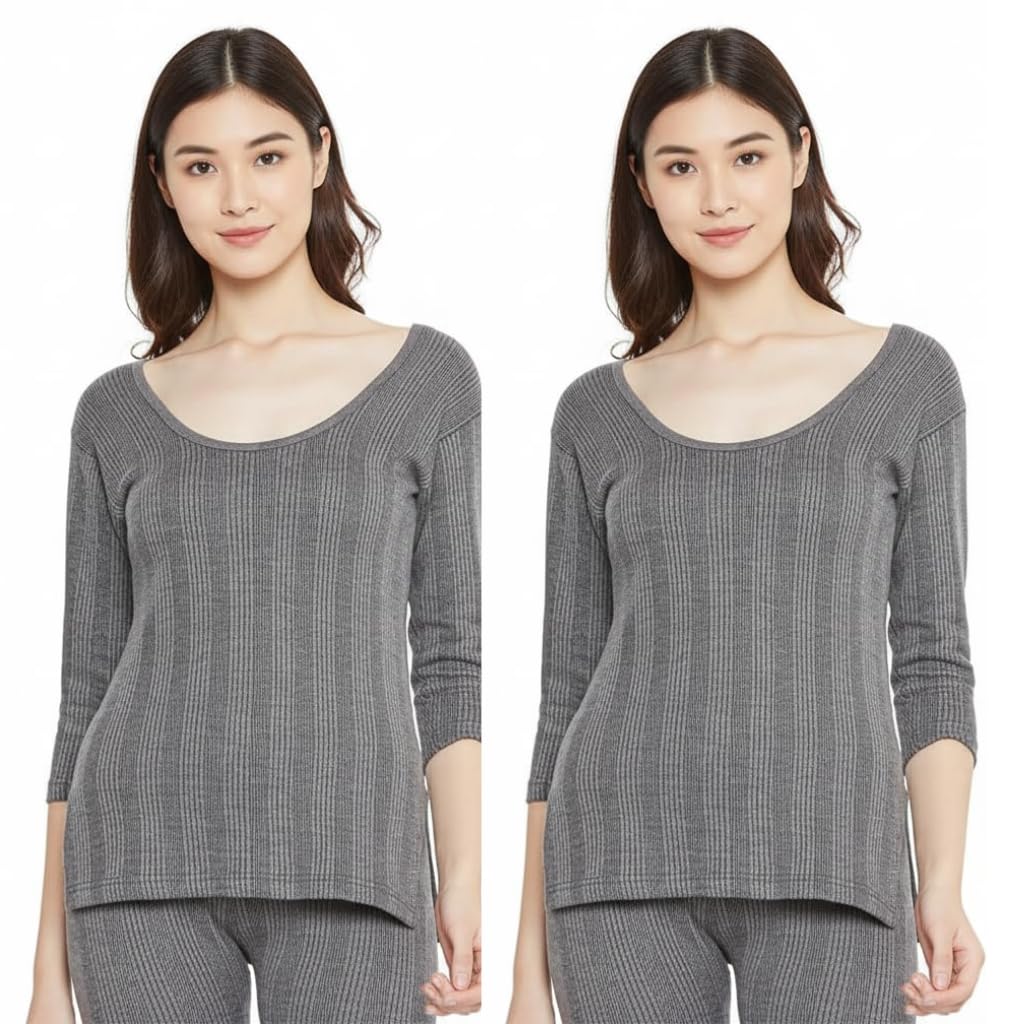 Thermal Upper Wear for Women, Body Warmer Top for Women, Casual Slim Fit (Available in Plus Sizes) S-4XL (in, Alpha, 4XL)-picture-30