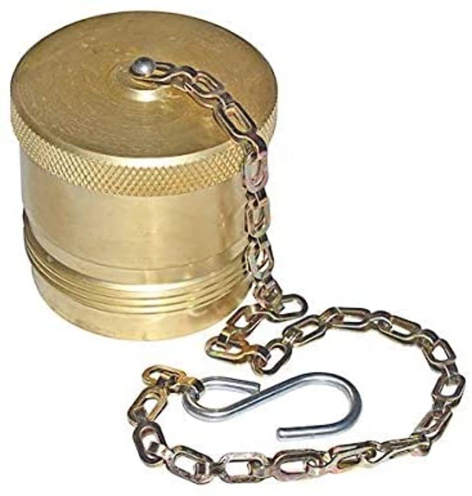 Steel Dust Plug With Chain For 1 Inch NPT Coupler