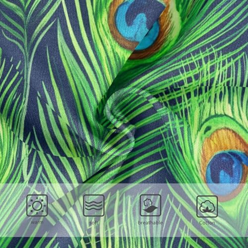 Toddler Underwear Floral 2t Cotton Cute Panties Girl Fun Briefs Underpants Green Peacock Feathers Blue3