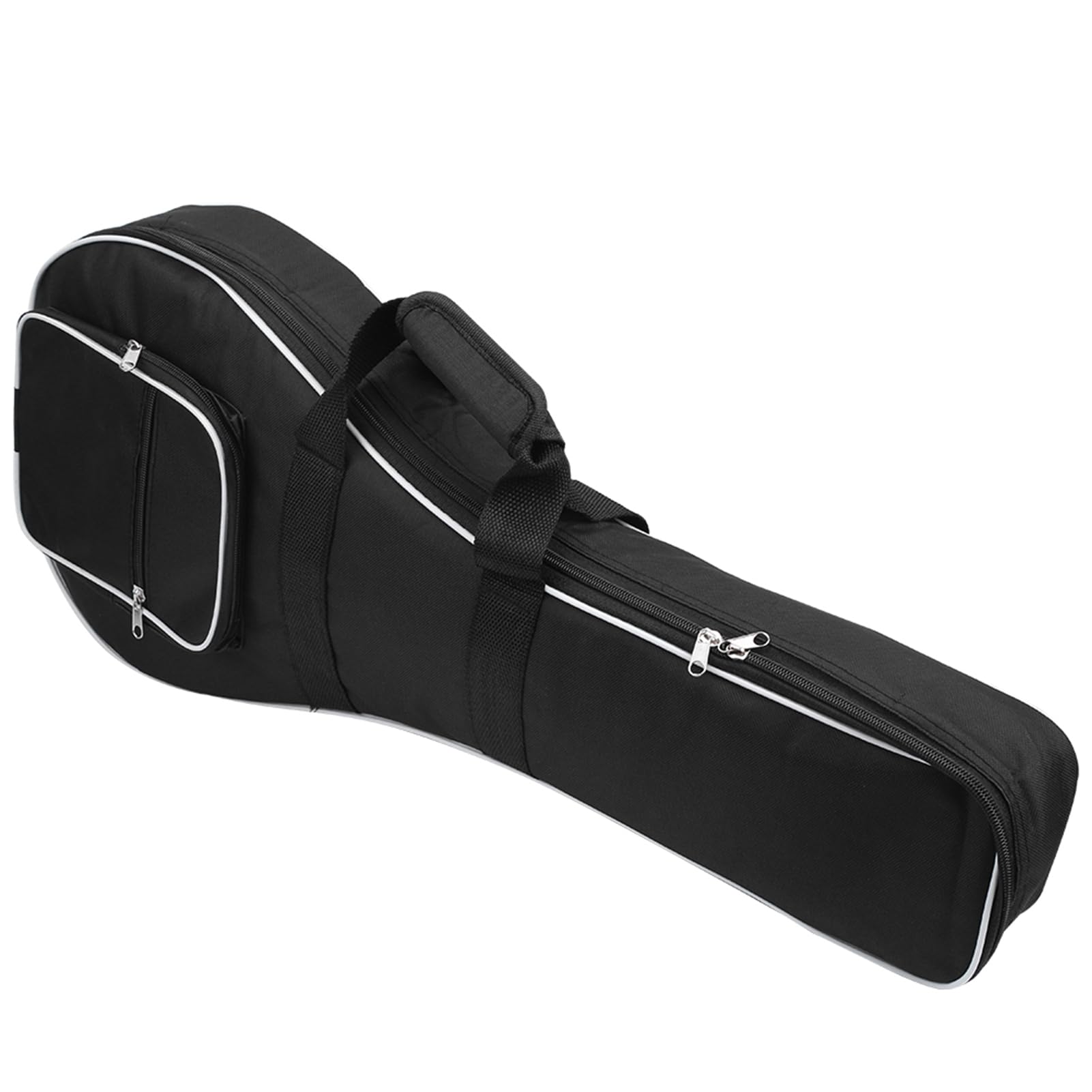 Custodia per mandolino, custodia morbida impermeabile con doppia cerniera tessuto Oxford addensato portatile tasche laterali ampie for musicisti viaggi esibizioni all'aperto