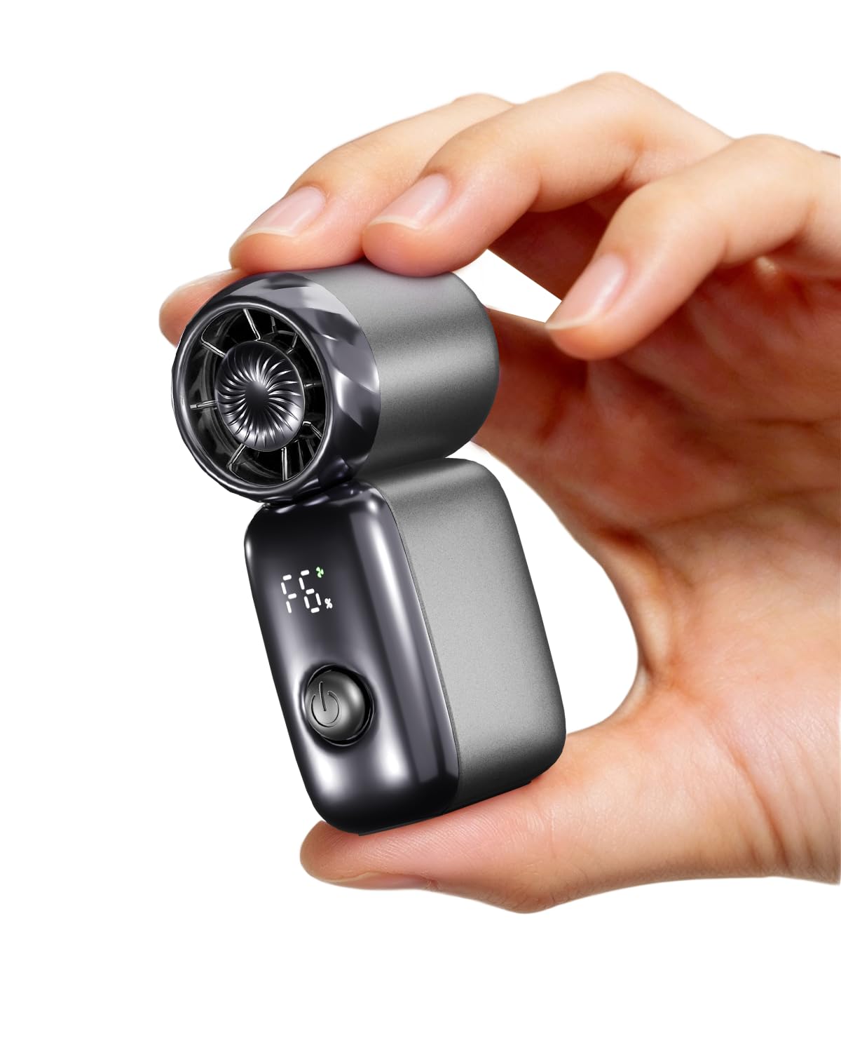 Ultra-Mini-Ventilator, tragbar, tragbar, per USB, wiederaufladbar, 6 Geschwindigkeiten, 20.000 U/min, kleiner Ventilator, Geschenk für Reiseutensilien, Make-up, Wimpern, Hochzeit, Strand, Frauen