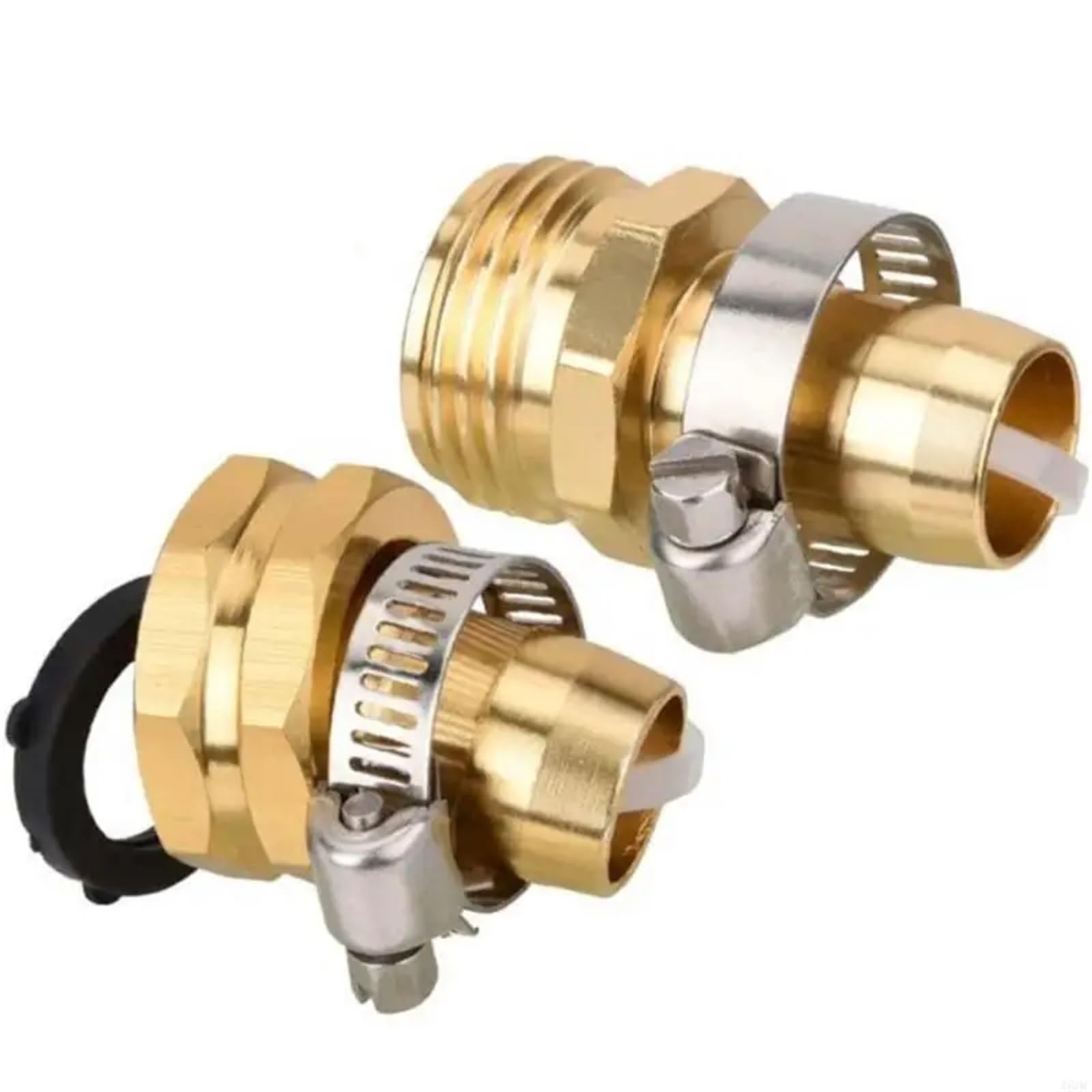 Lot de 6 paires de connecteurs de tuyau d'arrosage en aluminium pour tuyau d'arrosage de 1,9 cm