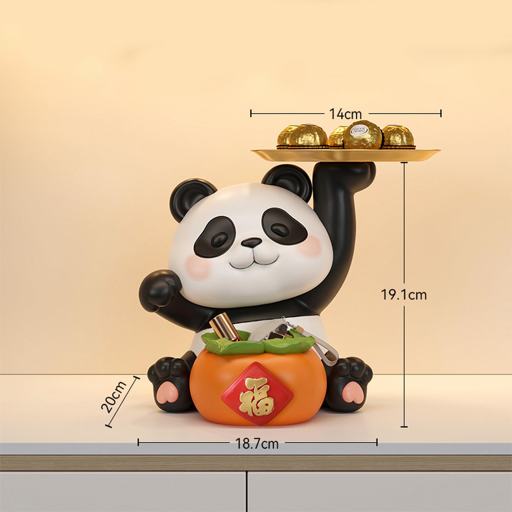 Amazon.co.jp: JAnjiaLxY 皿を捧げるクマ くま 熊 キー収納 タイプ4