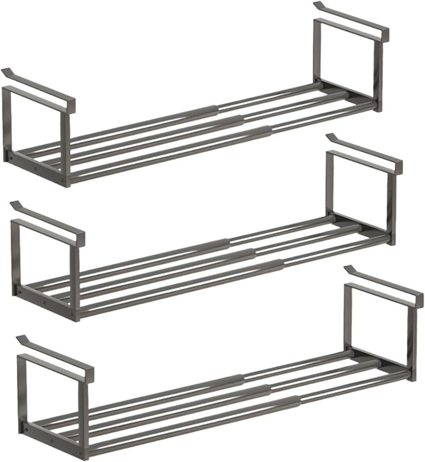 Adjustable Shoe Rack, Expandable Shoe Rack Organizer, Hanging Shoe Organizer, for Shoe, Kitchen, Clothing Storage(3pcs)