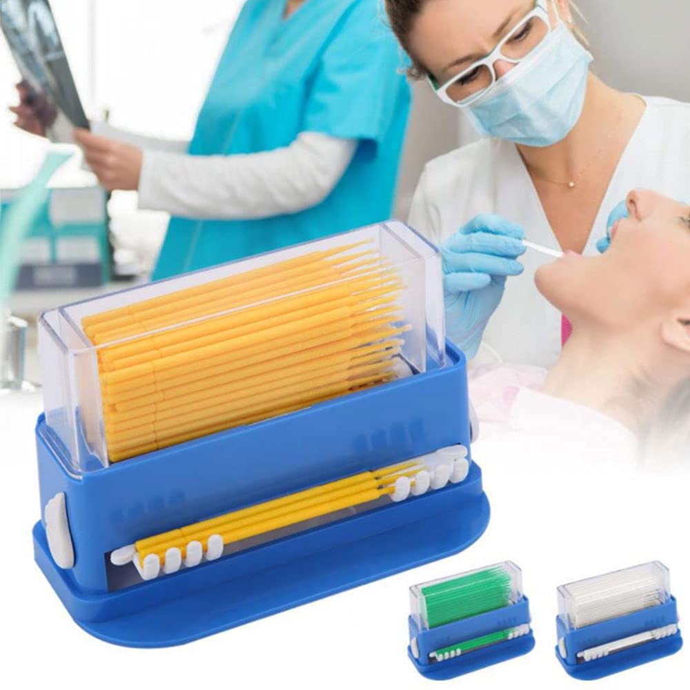 Mikro-Applikatorbürsten, Einweg-Micro-Pinselspitzen, Pinselspender, Applikatoren für Make-up, Mund- und Zahnarzt-Weiß