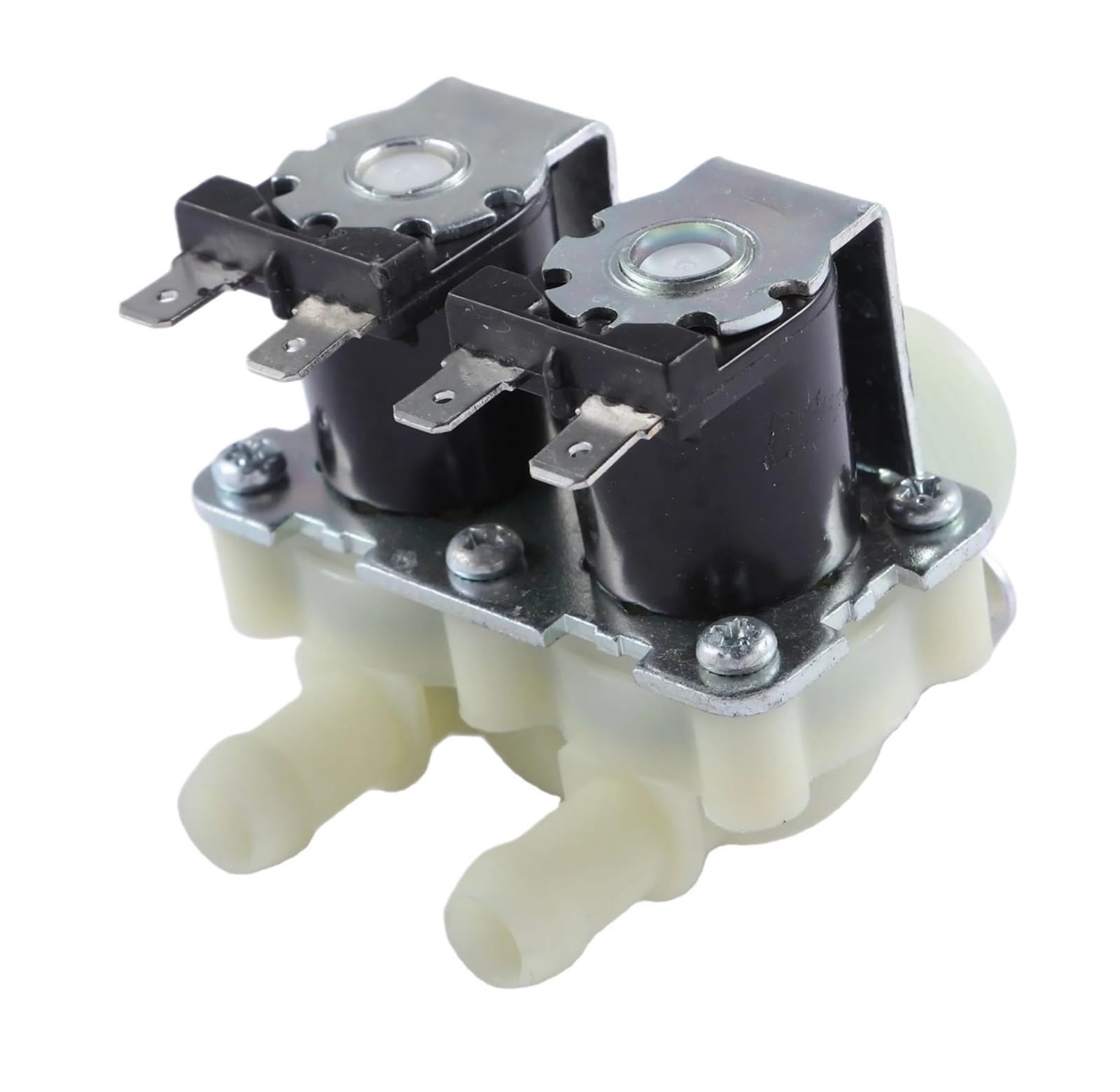 DN20 G3/4 1 In 2 DC 12V 24V AC 220V Druck Dual Elektrische Wasser Einlass Magnetventil normalerweise Geschlossen for Waschmaschine(DC12V)