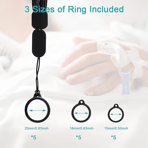 Miniatura 5 de Accesorios de diálisis peritoneal, 5 piezas, PD Dialisys, juego de transferencia de soporte ajustable para el cuello, longitud de cordón seguro,