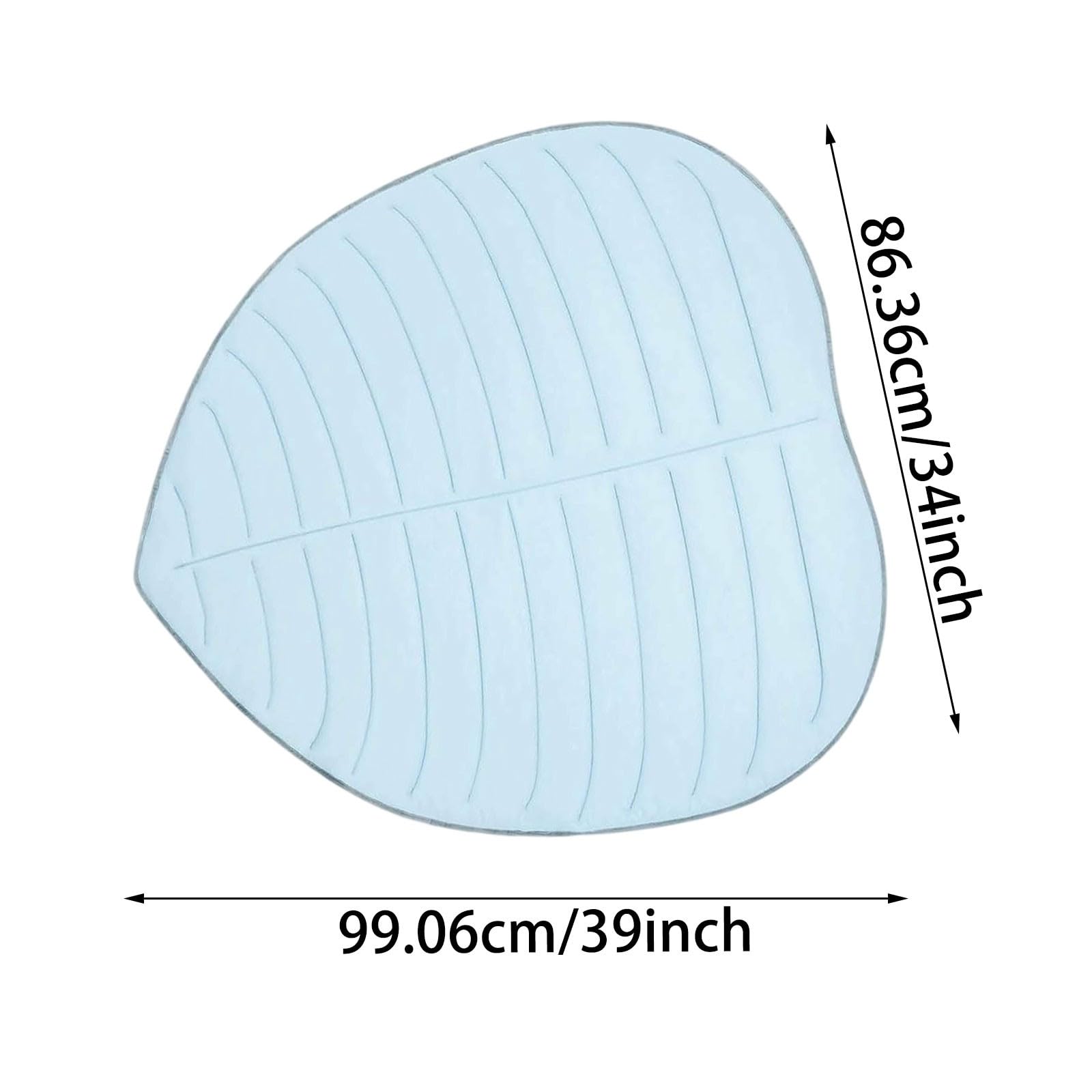 Tappetino Refrigerante Cane,forma di foglia 149x129cm Tappeto Rinfrescante per Cani Gatti, Cuccia Refrigerante Lavabile, Cuscino Raffreddamento in Nel Caldo Estate, per Animali di Piccola Media Grande