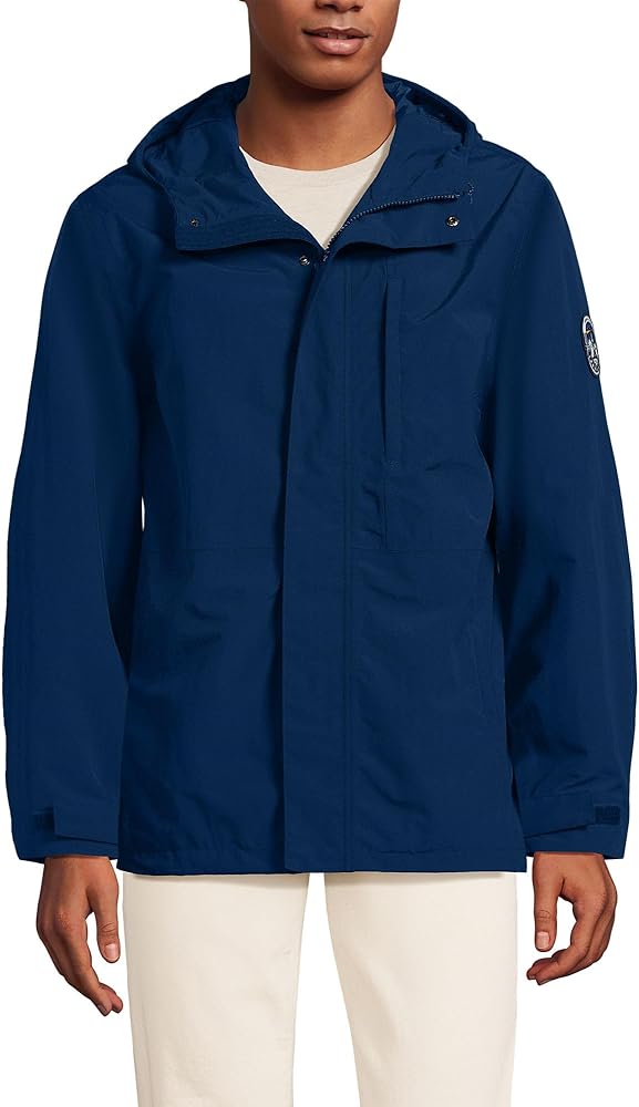 Amazon.com: Lands' End Men's Squall Waterproof Rain Jacket Small