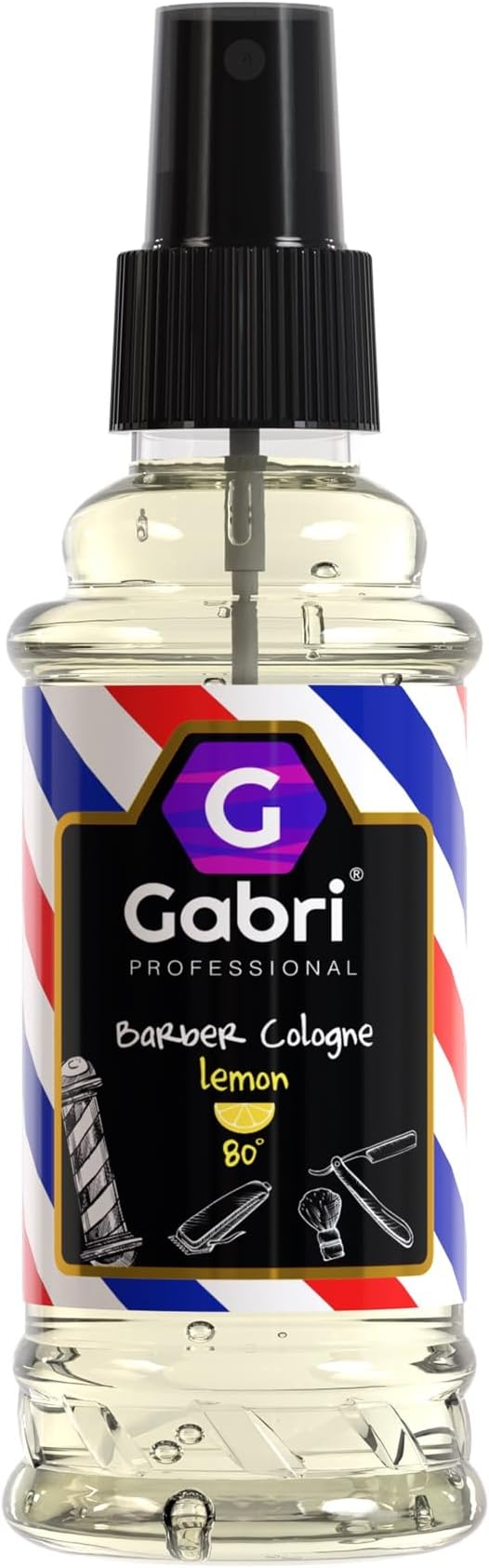 Gabri Lemon Cologne 150ml, Eau De Cologne, Turkish Lemon Scent, Barber Fragrance Spray, Mens Grooming, Traditional Turkish After Shave