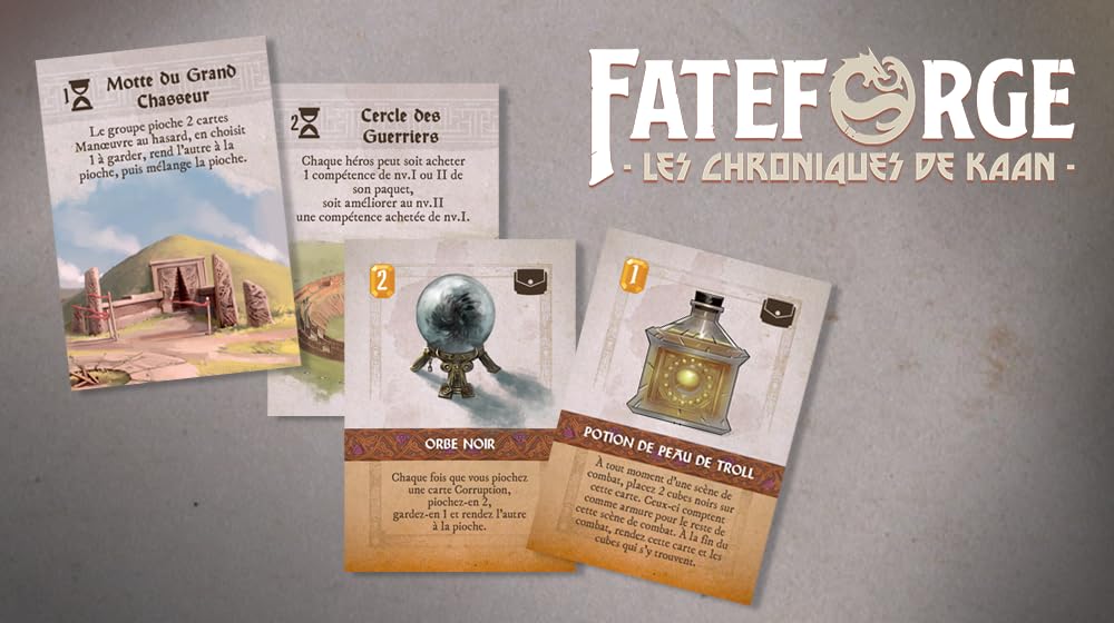 Don't Panic Games | Fateforge : Les Chroniques de Kaan - Le Choc des Immortels (Extension) | Jeu de société | À partir de 14 Ans | 1 à 4 Joueurs | 60 Minutes
