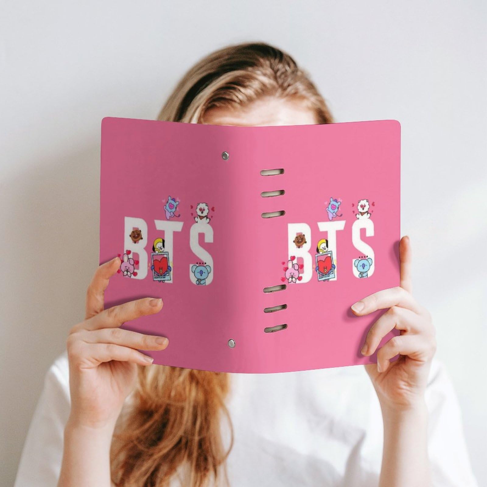 Amazon.co.jp: Bts メモ帳 ルーズリーフ式 システム手帳 A5 PUレザー