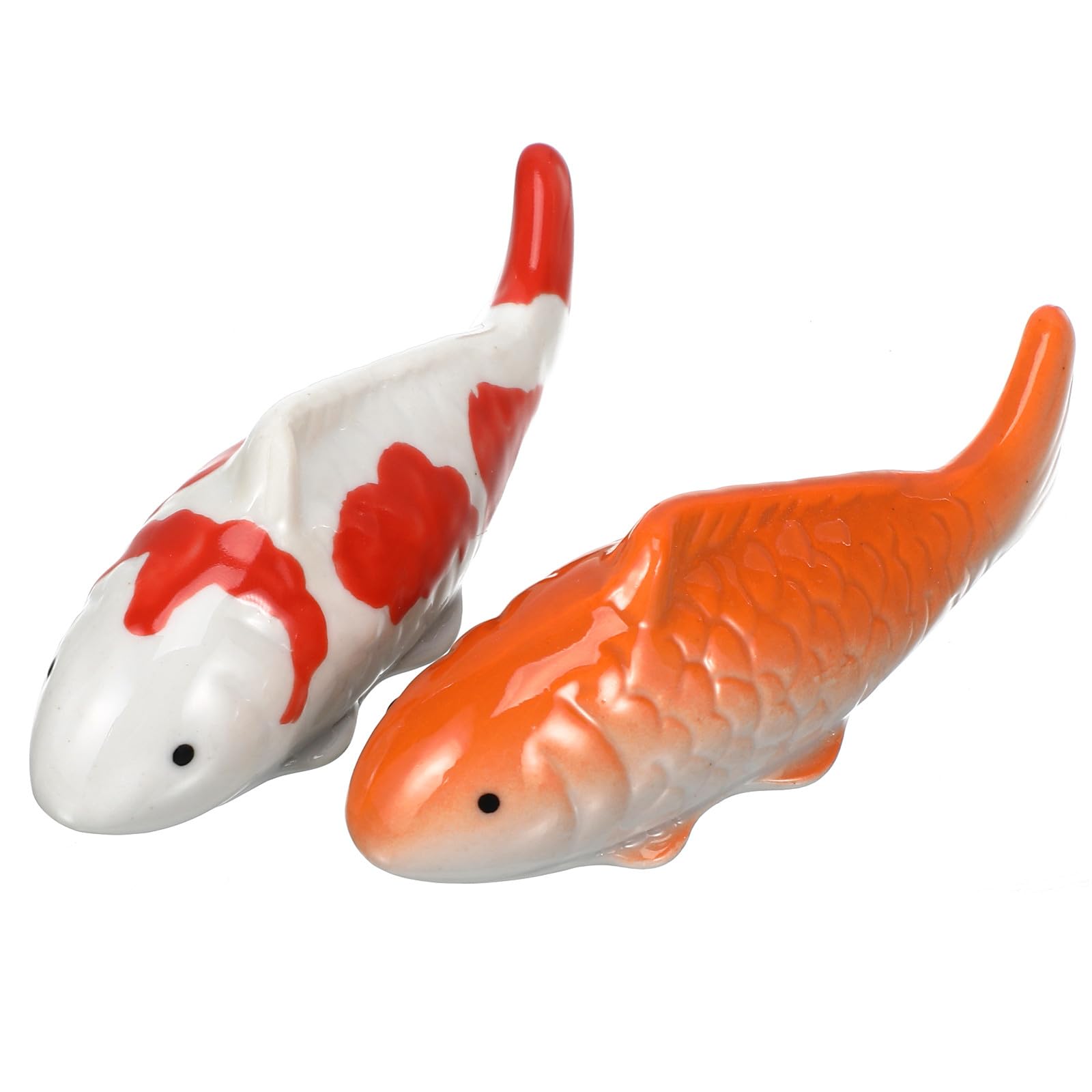 SHINEOFI Aquarium Floating Fish Decorazione Galleggiante in Ceramica, 2 Pezzi, Micro Paesaggio Fai da Te per Vasche da Bagno e Stagni