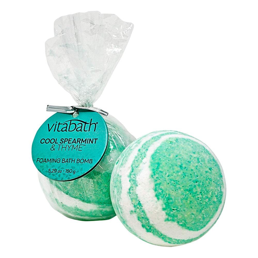VitabathFoaming Bath Bomb, Cool Spearmint & Thyme, 180ml
