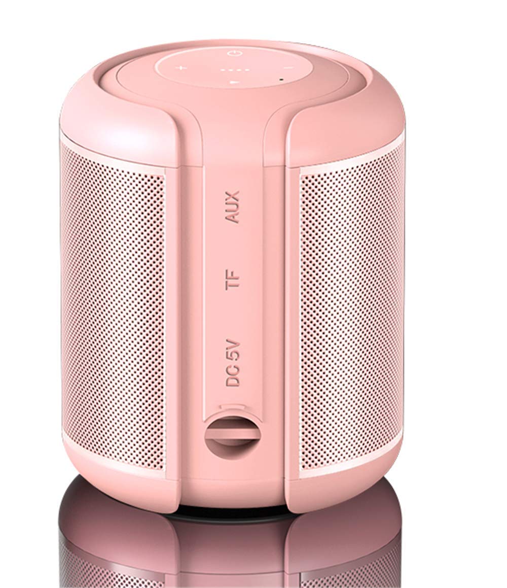 Haut-parleur sans fil Bluetooth basse rose mini stéréo portable extérieure - 7