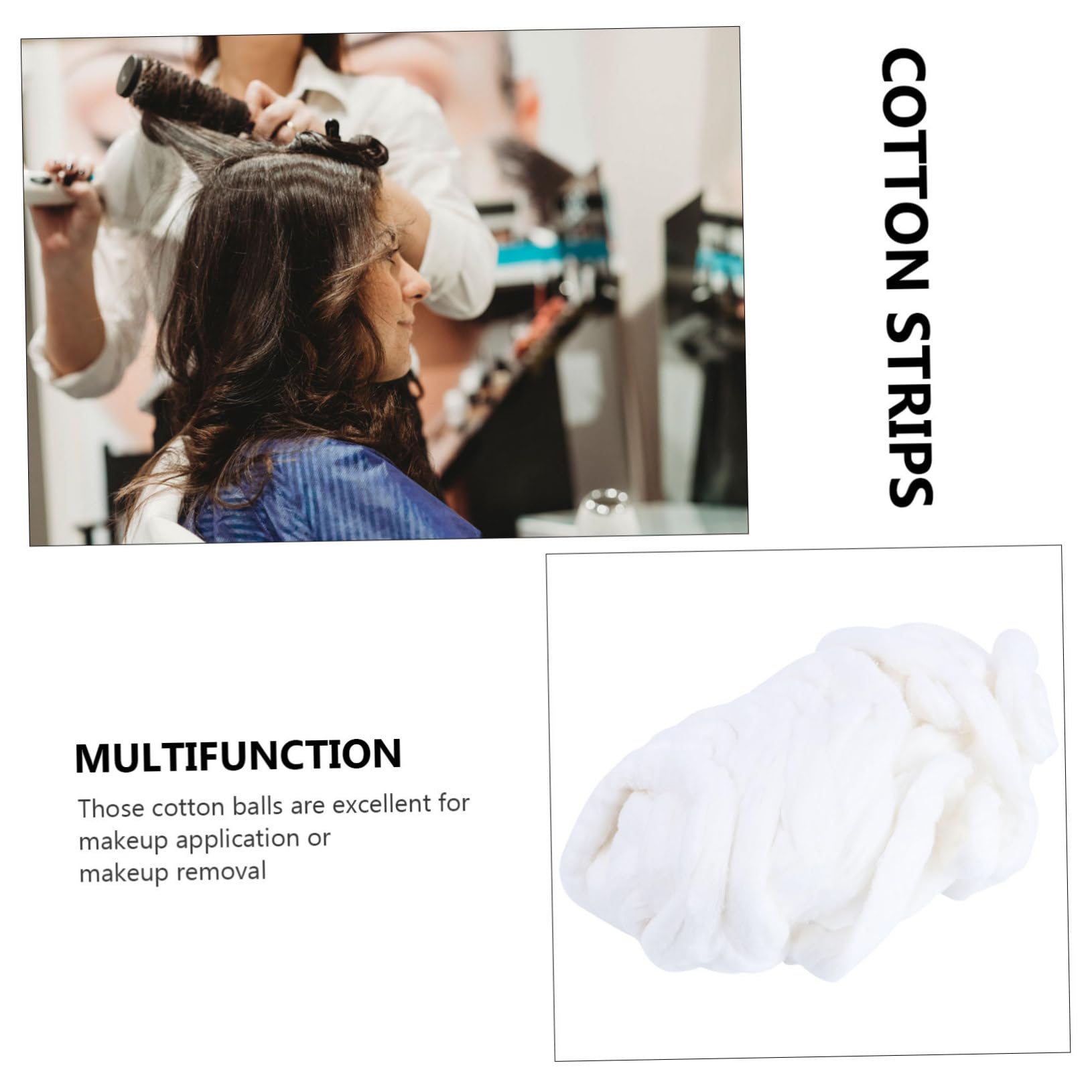 FOMIYES 3 Di Strisce Di Cotone Cotone Morbido Robusto Per La Rimozione Del Trucco Delle Unghie Prodotto Delicato Sulla Pelle