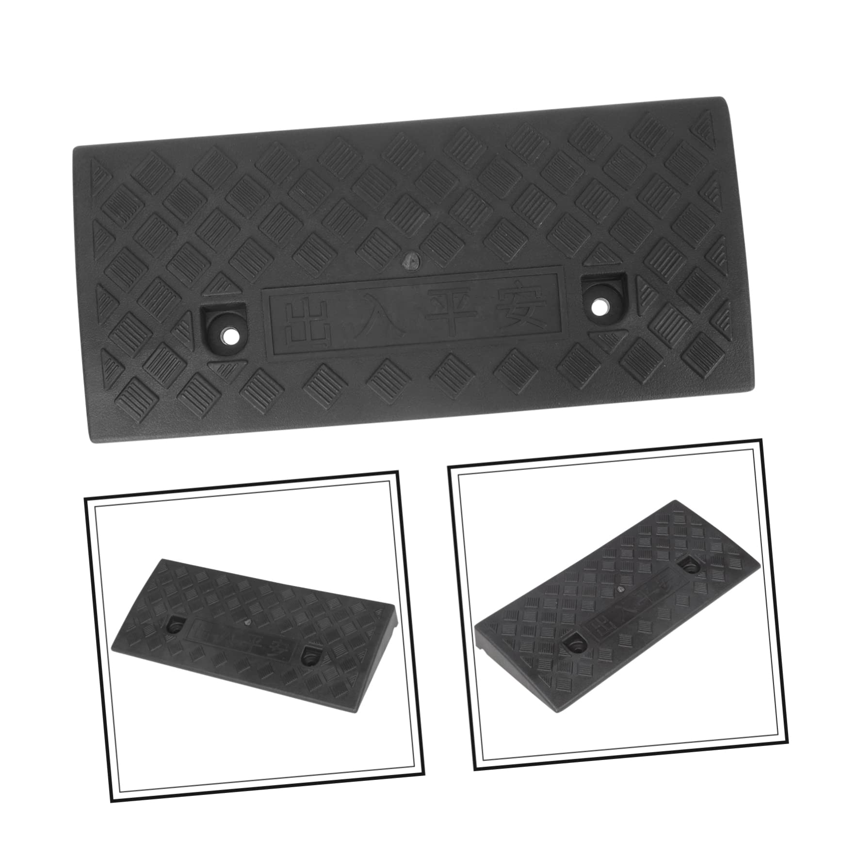 VALICLUD Rampa de Umbral para Coche, de Goma Negra, Antideslizante y Resistente, Adecuado para Bordillos Elevados y Uso Exterior