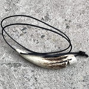 H e stag antler attention horn gun dog whistle | training high pitch whistle for training hunting shooting | dog horn | ideal for training and hunting | coming with leather strap   cucciolini doodles