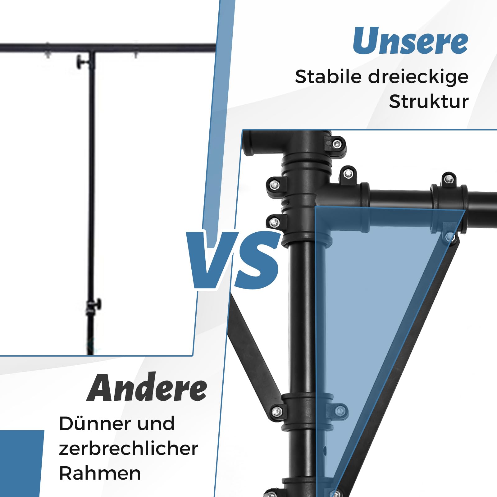 COSTWAY Lampensaktiv klappbar, Lichtsaktiv 186-351cm höhenverstellbar mit robuster Basis, tragbares Beleuchtungsativ mit T-Stange bis 45kg Belastbar für Konzerte, Theater, Hochzeit & Partys
