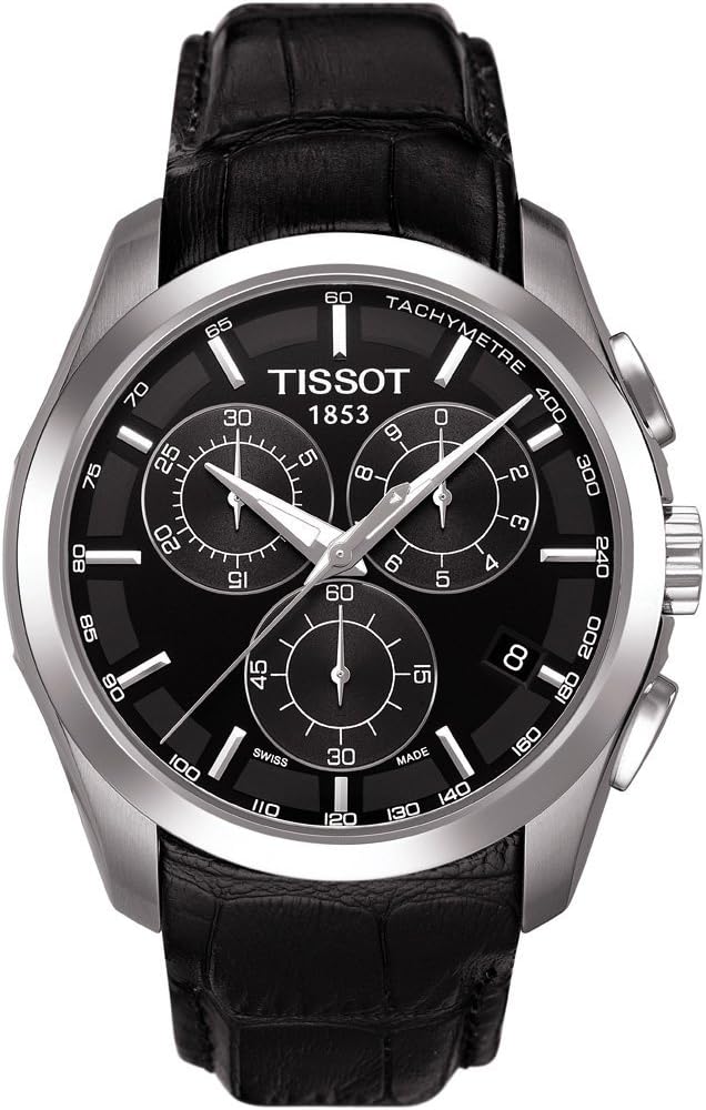 Tissot Mens Quartz Watch, Analog Display and Leather Strap T035.617.16.051.00