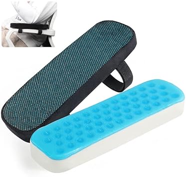 Catekro Almohadillas Ergonómicas Para Reposabrazos, Almohada Para Reposabrazos De Silla De Oficina, Almohadillas De Apoyo Para Computadora, Juegos Y Sillas De Escritorio (Un Par)