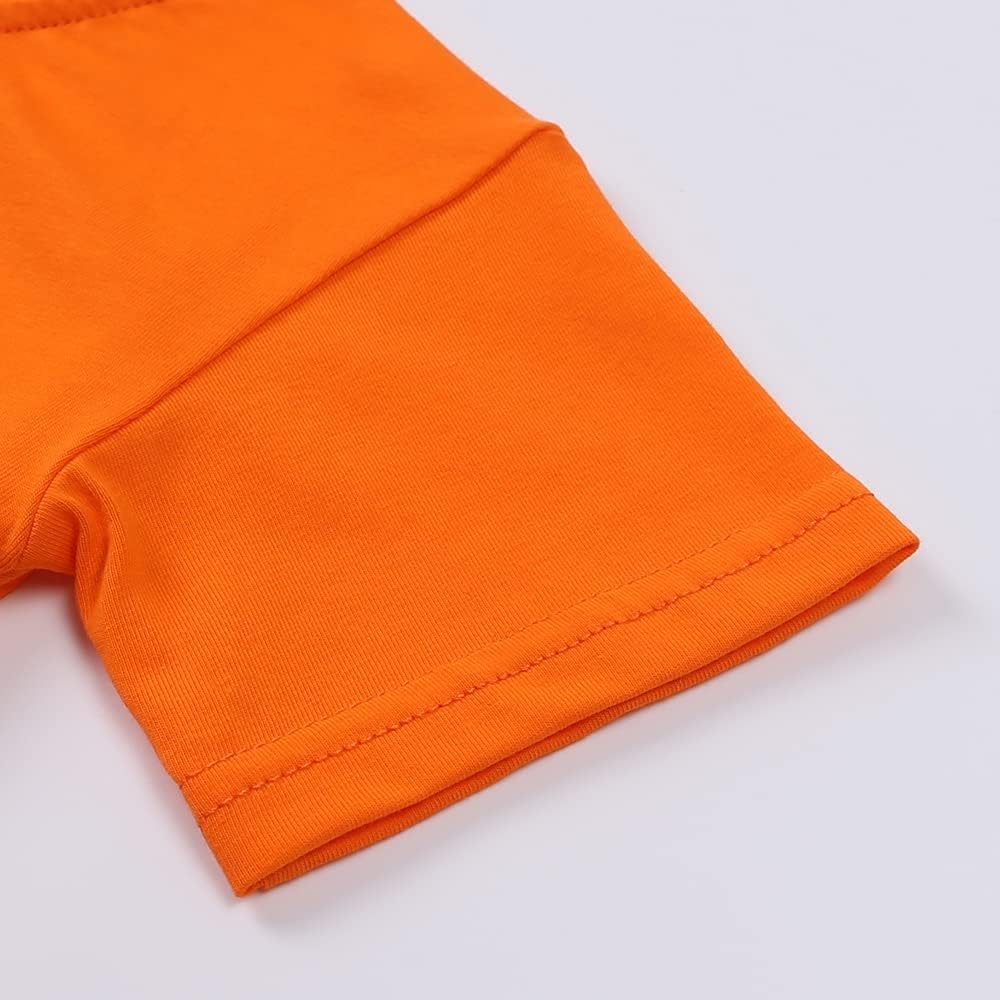 KISBINI Toddler Kids Plain Short Sleeve T-Shirt and Shorts Set Unisex Cotton Summer Outfit Clothes for Little Boys or Girls - Image 3