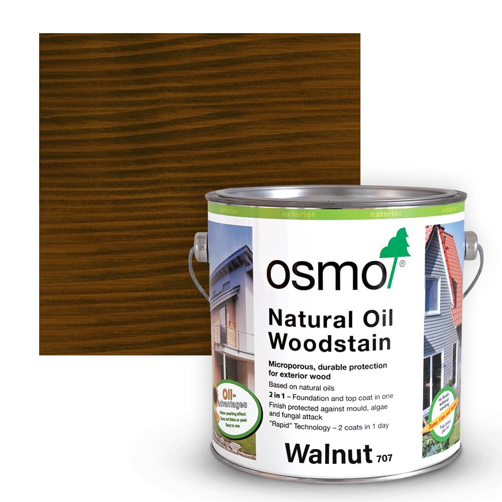 Natural Oil Woodstain Matt (707 - Walnut, 2.5l)