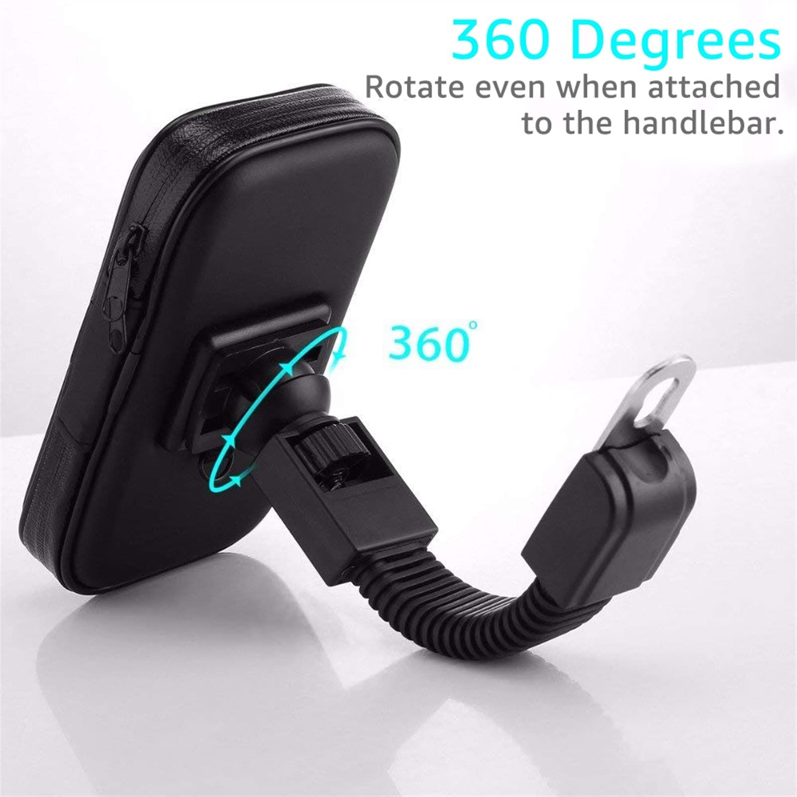 Soporte navegación GPS Soporte Impermeable Para Teléfono De Motocicleta, Espejo Retrovisor, Soporte Para Teléfono Móvil, Soporte De Navegación GPS, Funda, Bolsa, Soporte Para Teléfono Inteligente ( Co